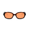 Lunettes de soleil Asil, monture écaille de tortue, verres teintés orange, style streetwear urbn.