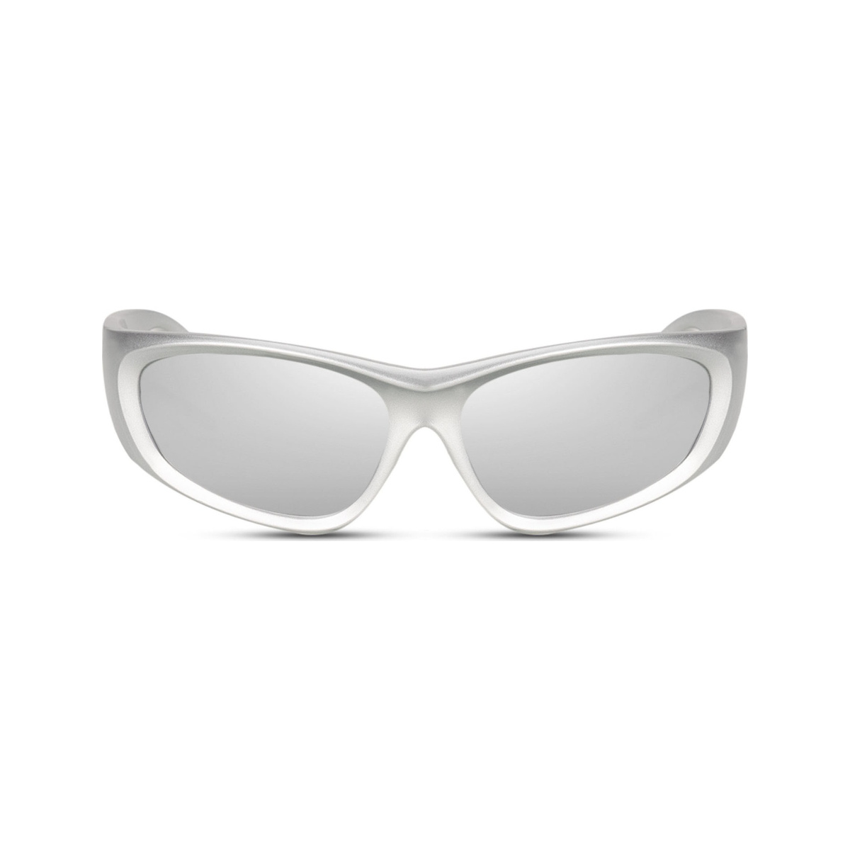 Lunettes Chrome — monture argentée, verres argentés miroir