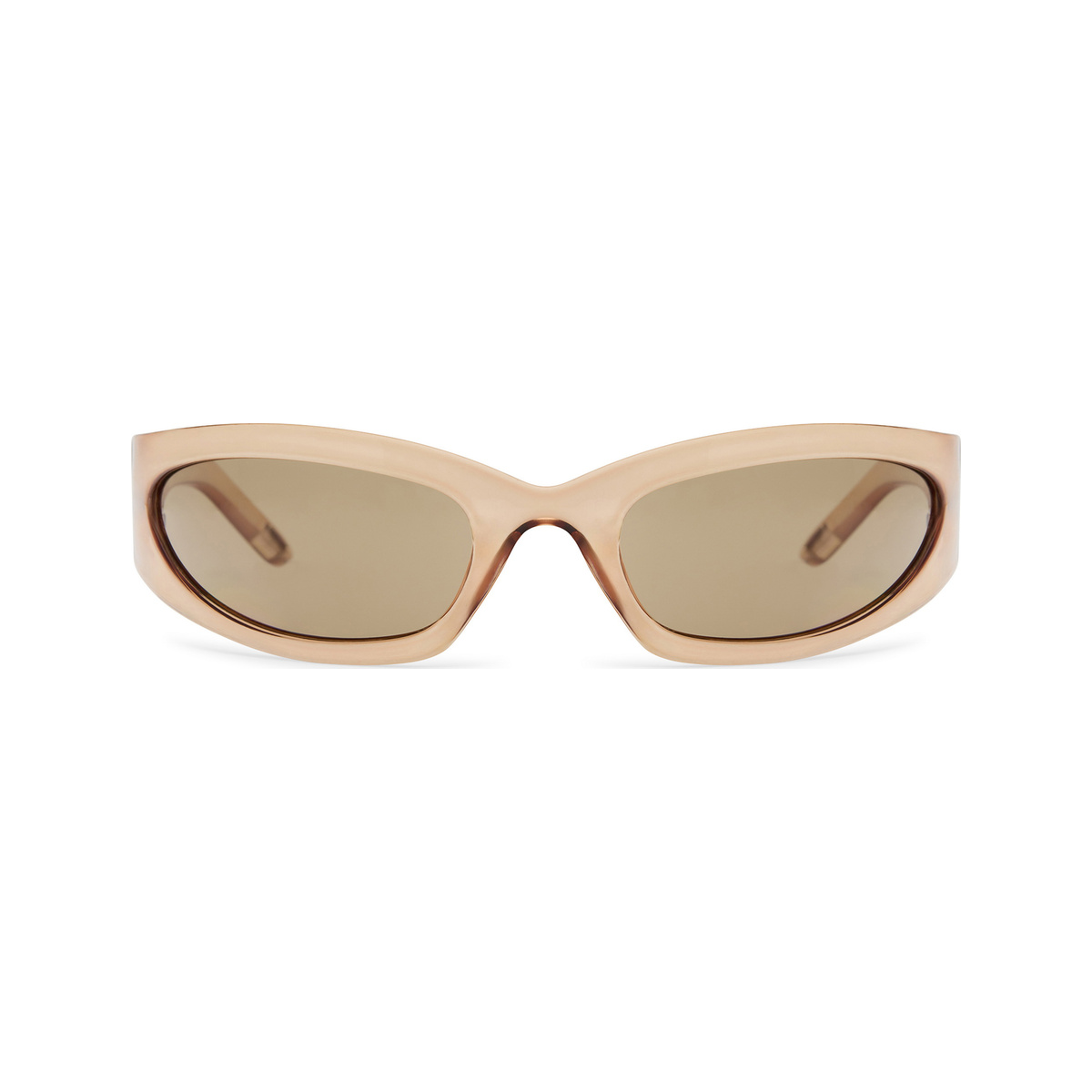 Lunettes Sandline — monture beige, verres bruns