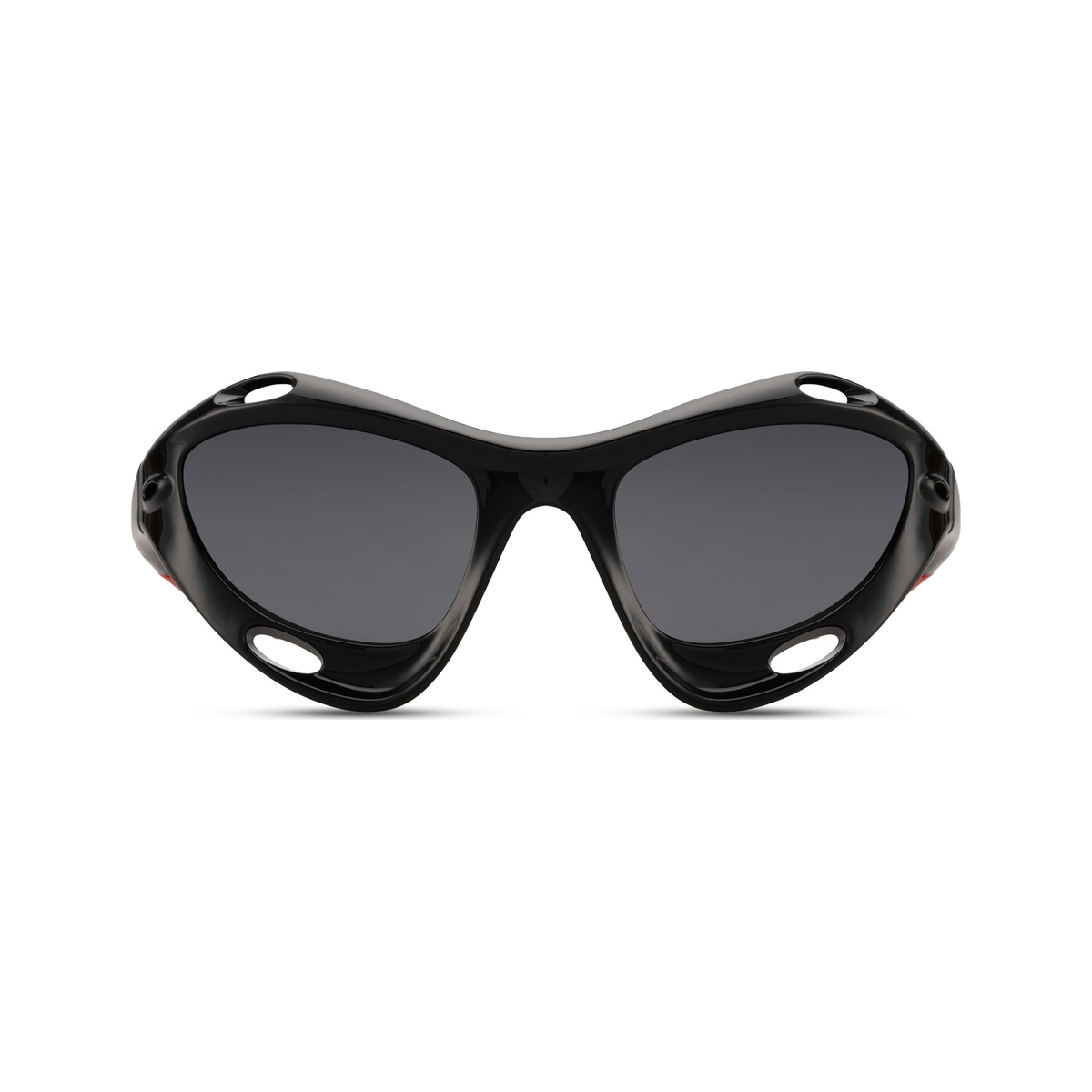 Lunettes Velocity — monture noire brillante, verres sombres