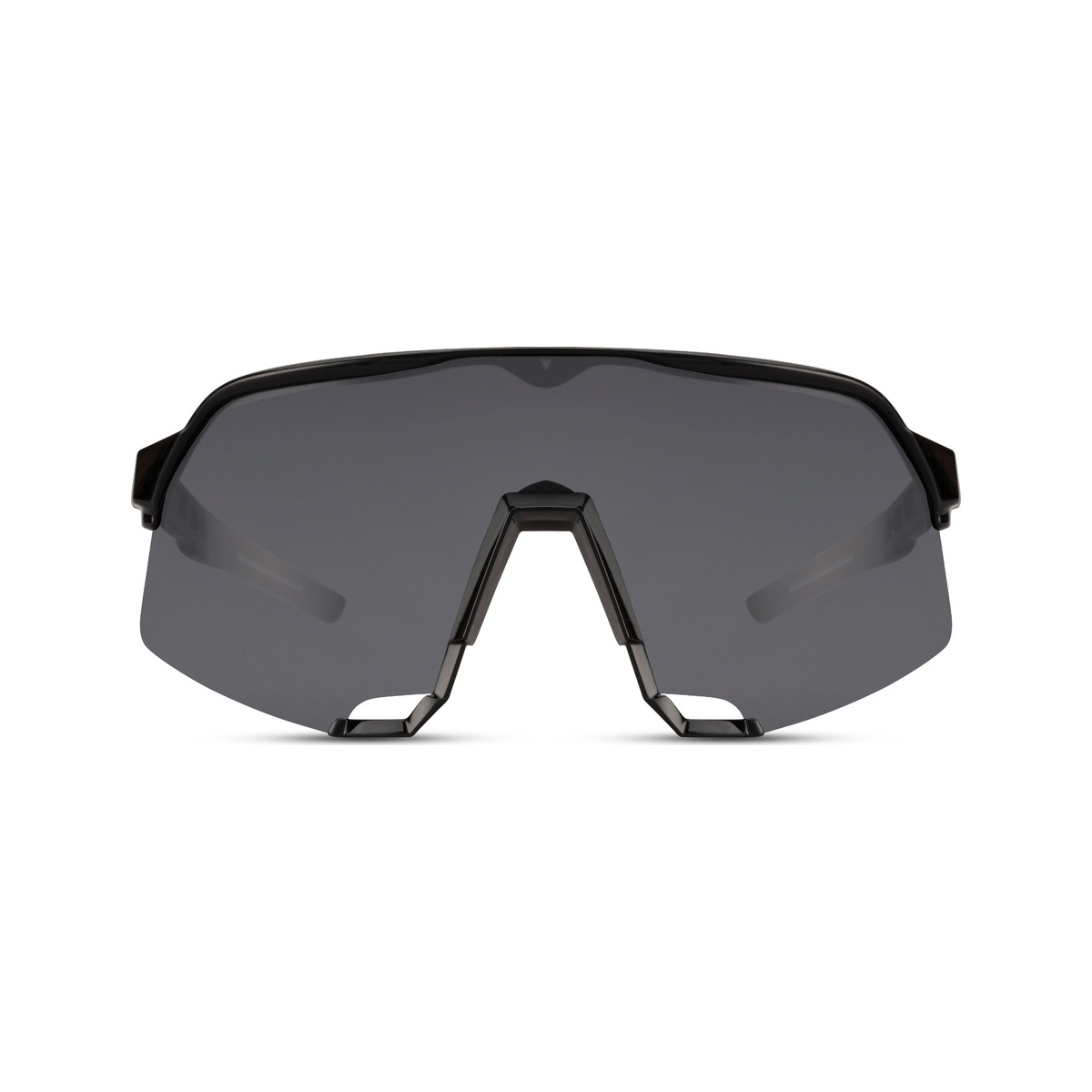 Lunettes Blackout — monture noire brillante, verres sombres
