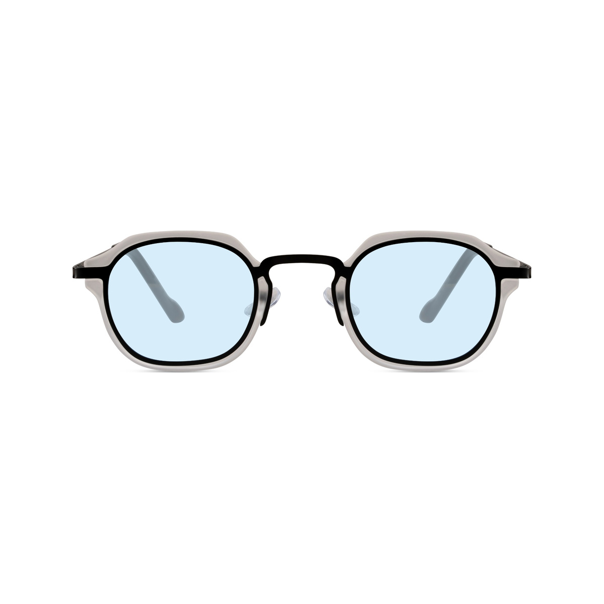 Lunettes Daybreak — monture noire mate, verres bleu clair
